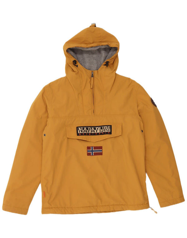 Napapijri Veste anorak graphique géographique pour hommes UK 40 Large Nylon jaune