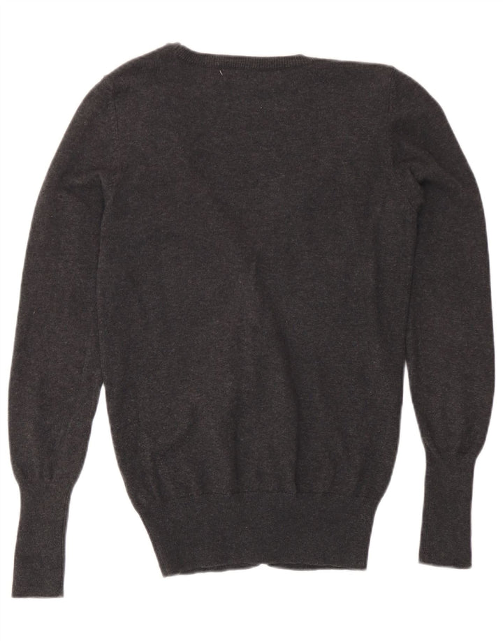 Zara Cardigan Femme Pull UK 10 Petit Gris
