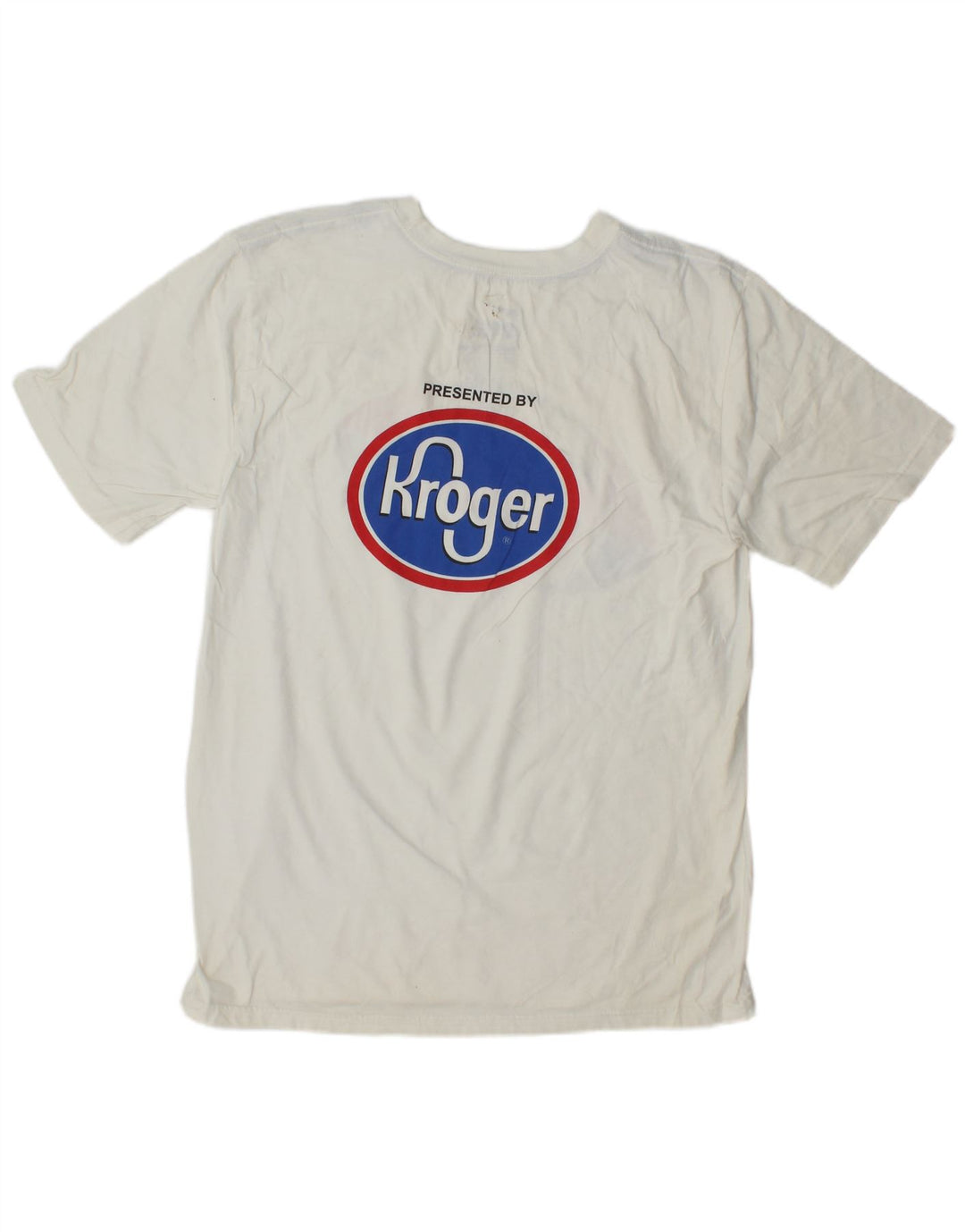 NIKE T-shirt graphique pour femme UK 14 en coton blanc moyen