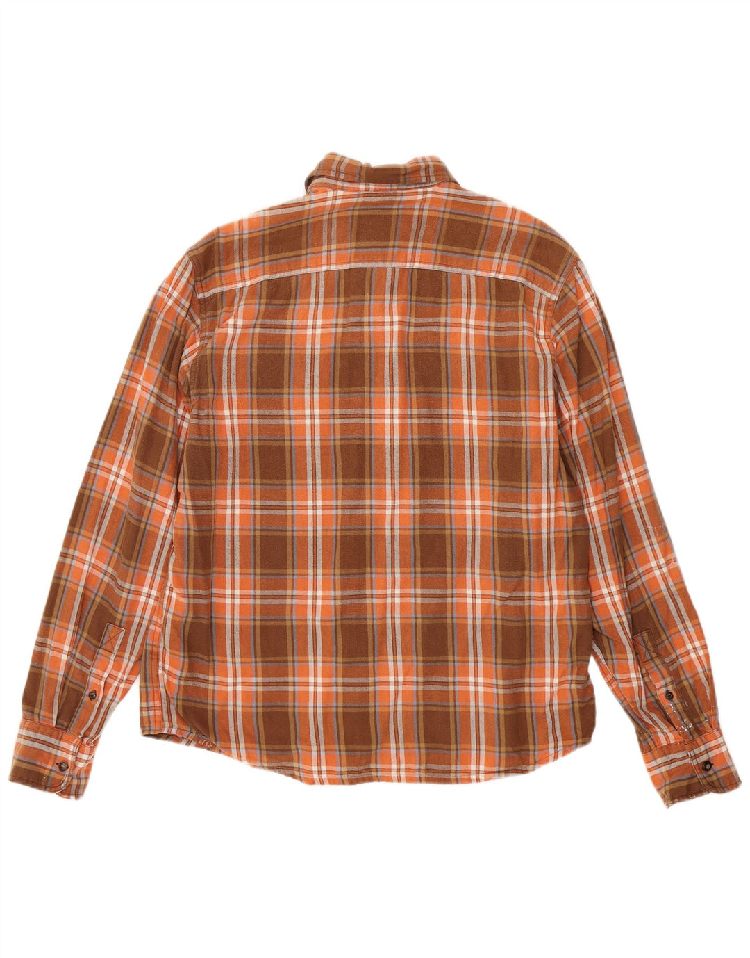 Timberland Chemise en Flanelle Homme Marron Moyen à Carreaux en Coton