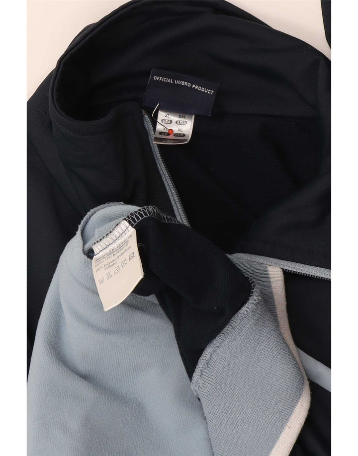 Umbro Veste de survêtement pour femme UK 18 XL Bleu marine Colorblock Polyester
