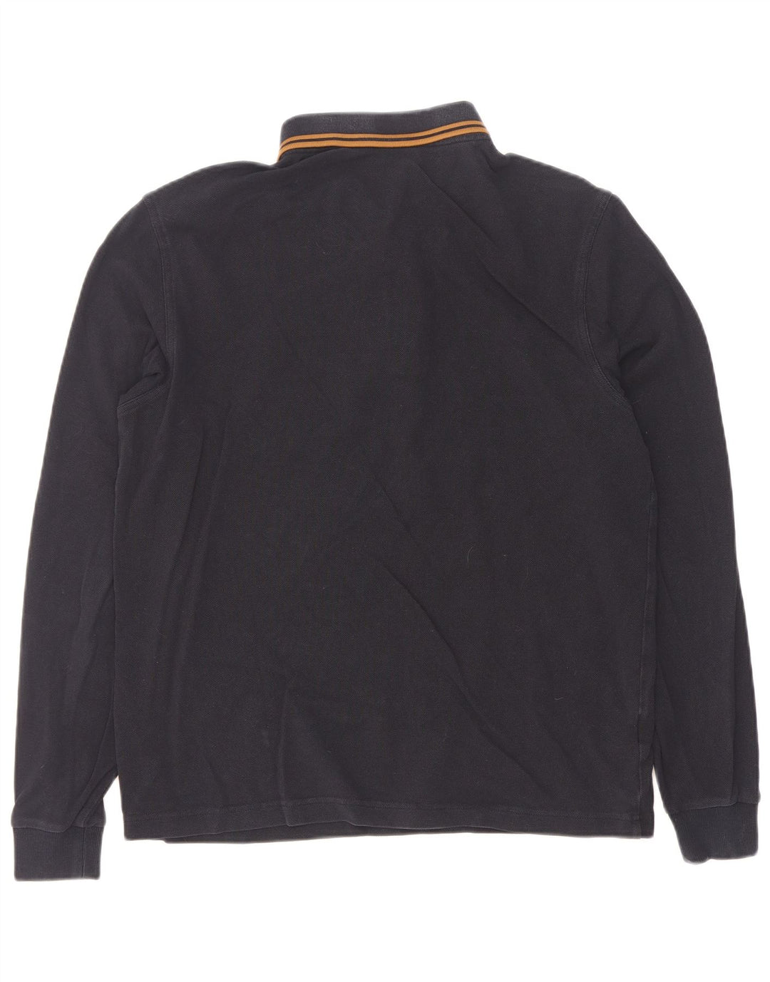 Fred Perry Polo à manches longues homme en coton rayé bleu marine moyen