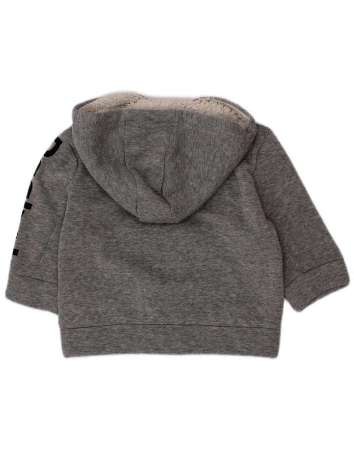 REEBOK Pull à capuche zippé graphique pour bébé garçon 9-12 mois Gris Polyester