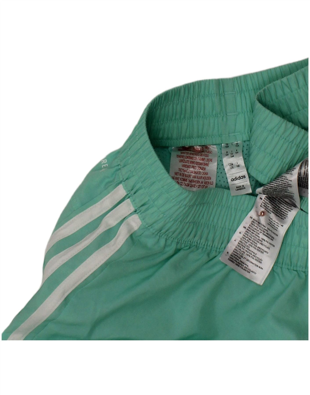 ADIDAS Short de sport Aeroready Fille 13-14 ans Turquoise Polyester