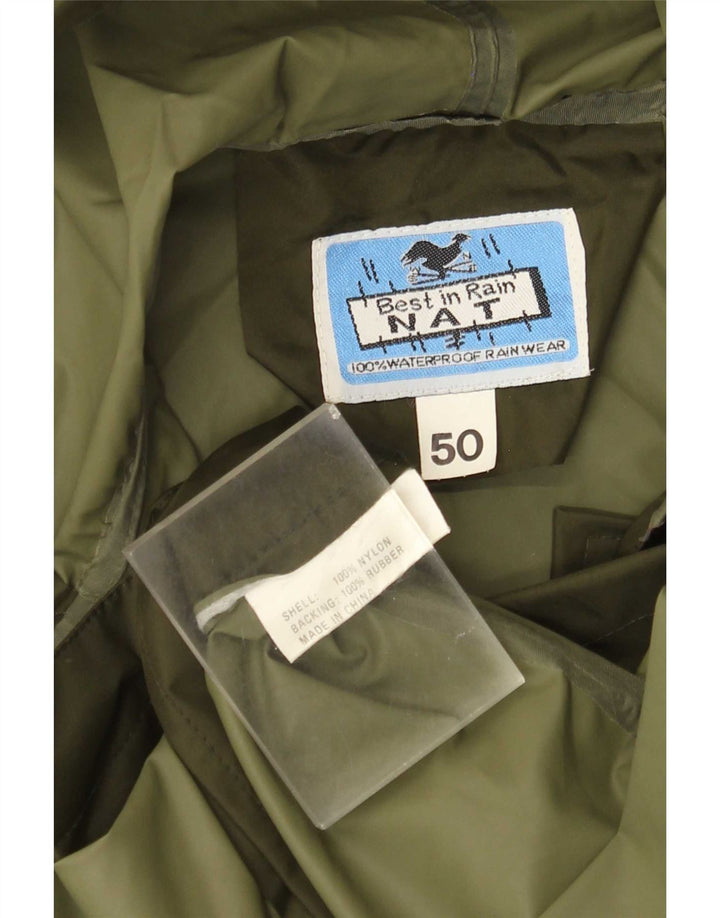 Veste de pluie à capuche homme vintage IT 50 Grand Nylon Kaki
