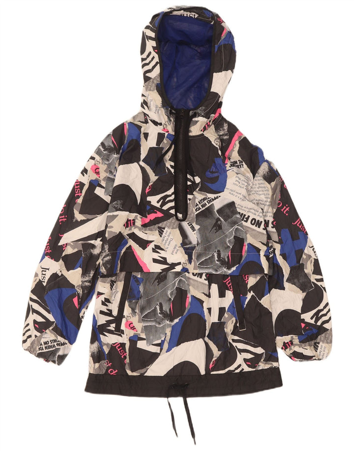 Nike Veste de pluie à capuche pour femme UK 6 XS Multicolore Géométrique