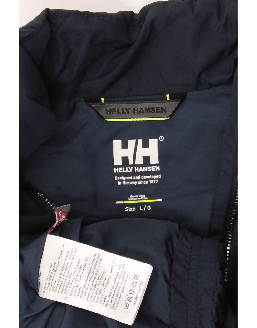 HELLY HANSEN Gilet matelassé pour femme UK 16 Large Bleu marine Polyester
