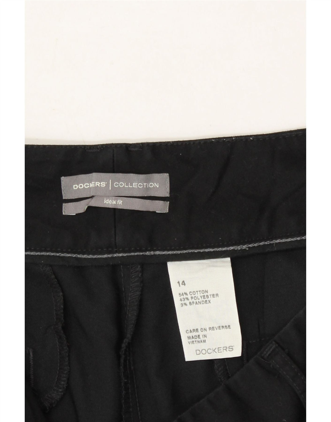 DOCKERS Womens Bermuda Shorts US 14 XL W34 Black Cotton Vintage Dockers and Second-Hand Dockers from Messina Hembry 