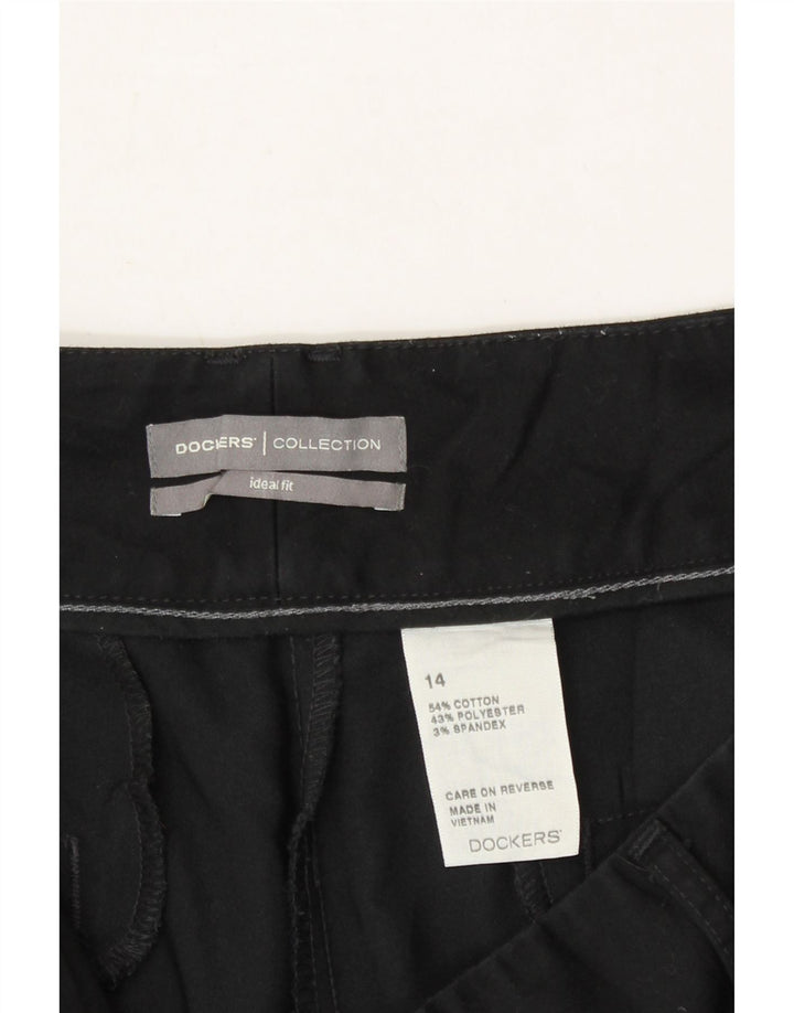 DOCKERS Womens Bermuda Shorts US 14 XL W34 Black Cotton Vintage Dockers and Second-Hand Dockers from Messina Hembry 