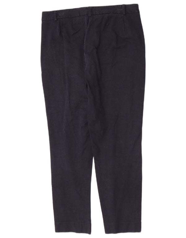 Marks & Spencer Pantalon de costume fuselé pour femme UK 12 Medium W28 L26 Bleu marine