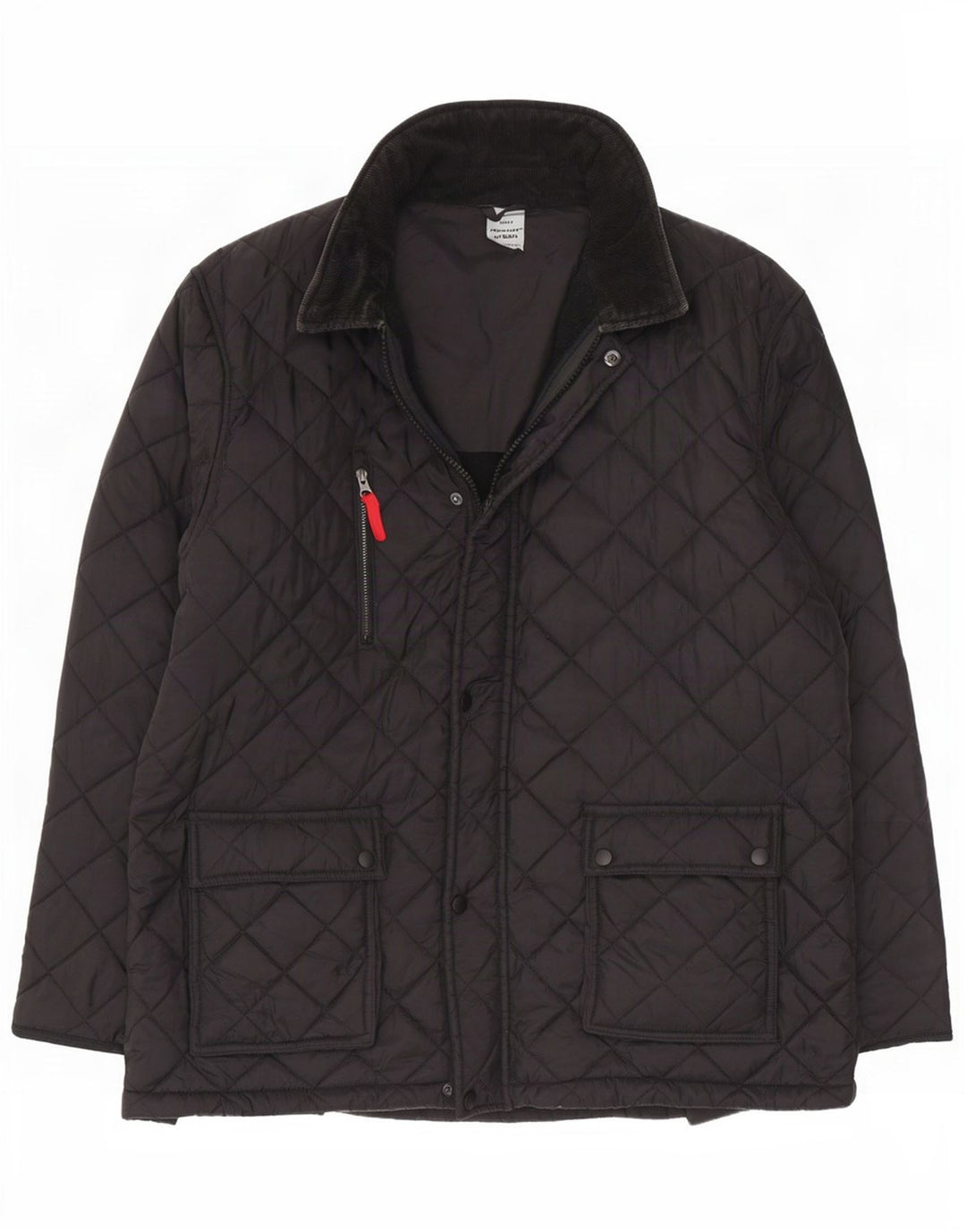 Veste matelassée homme vintage UK 42 XL Nylon Noir