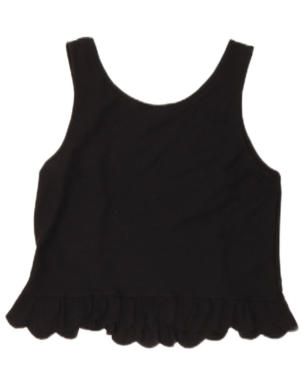 Topshop Débardeur Femme UK 8 Small Noir Polyester