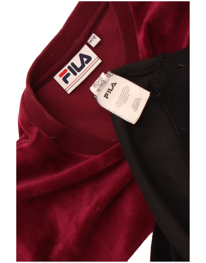 FILA Sweat-shirt graphique pour femme UK 12 Medium Multicolore