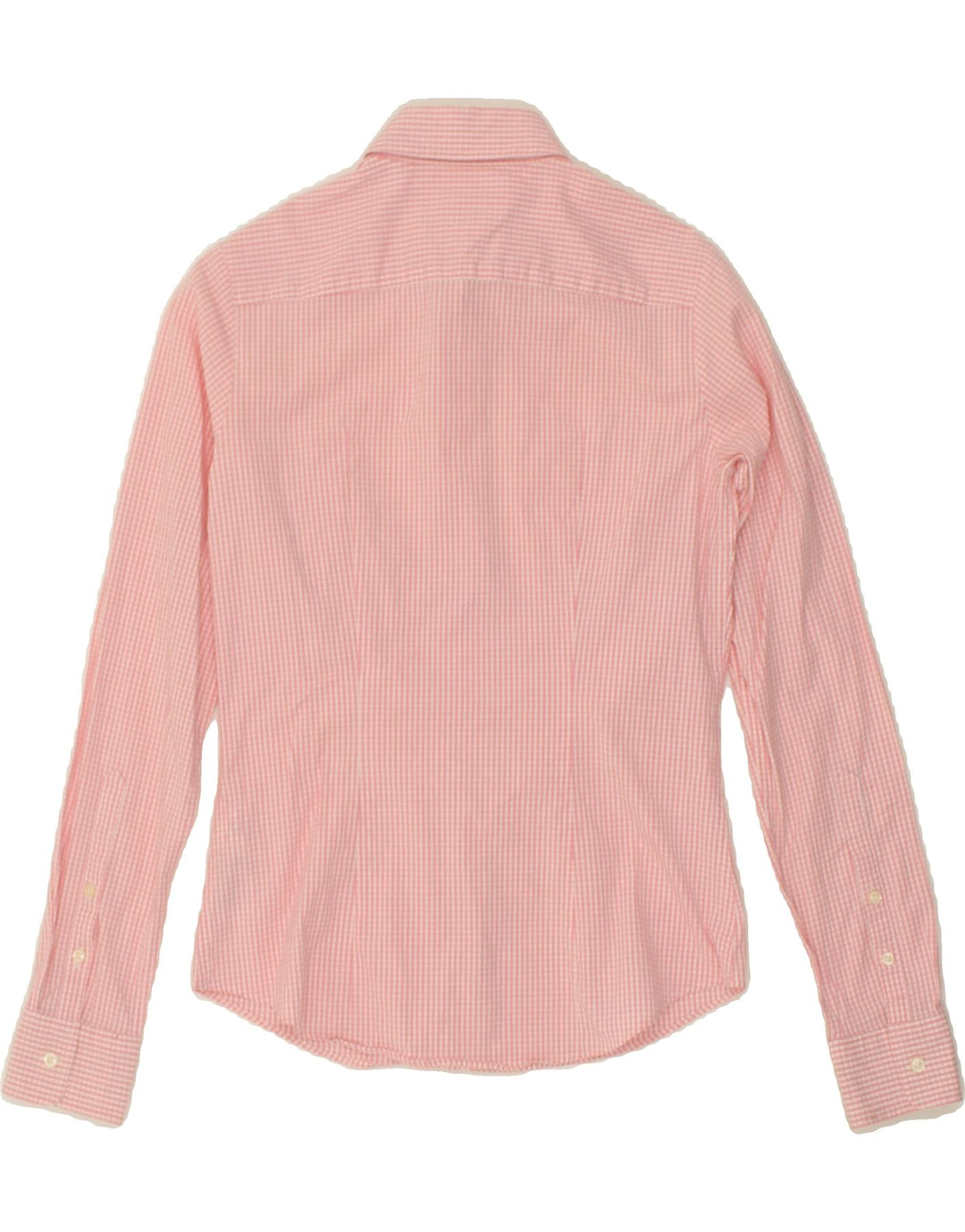 TOMMY HILFIGER Womens Shirt US 6 Medium Pink Gingham Cotton Vintage Tommy Hilfiger and Second-Hand Tommy Hilfiger from Messina Hembry 