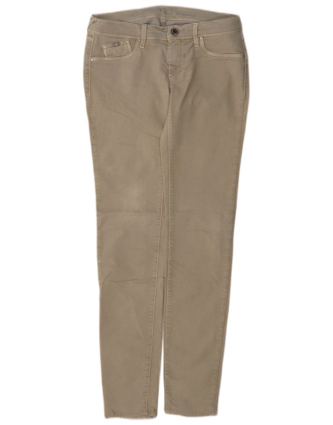 Gas Jean Slim Femme W28 L32 Coton Beige