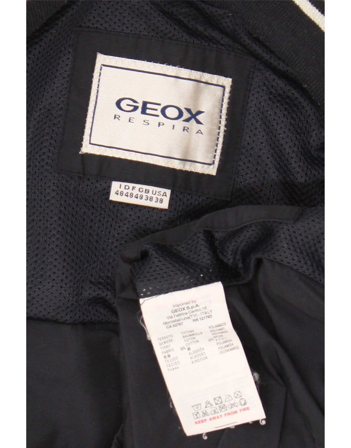 Geox Veste Bomber Homme UK 38 Coton Bleu Marine Moyen
