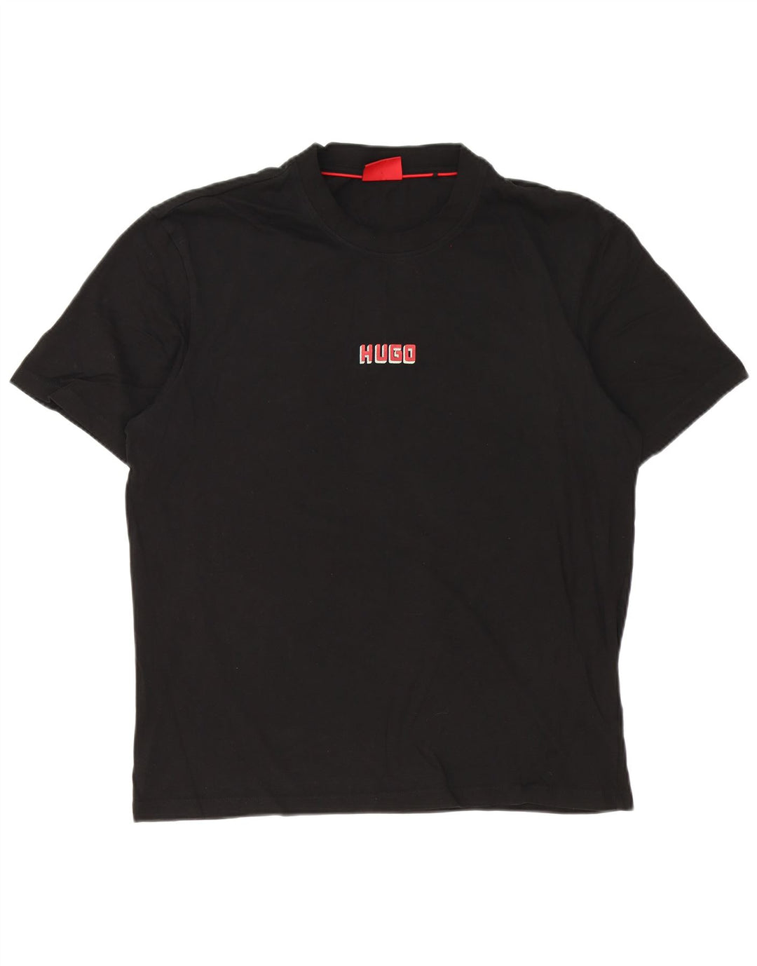 Hugo Boss T-shirt graphique pour hommes, grand, noir, coton
