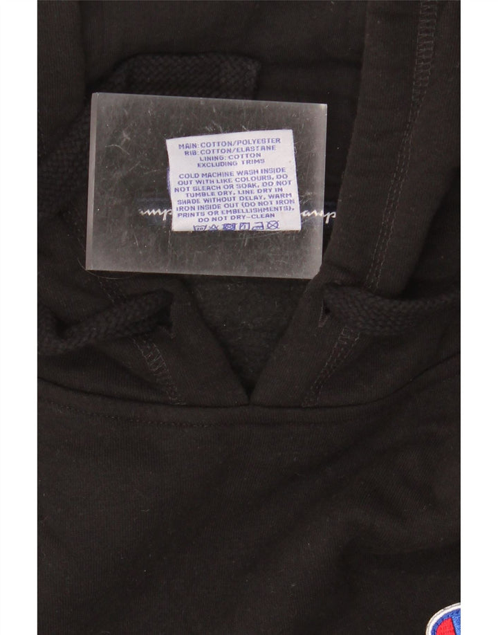 CHAMPION Pull à Capuche Graphique Homme Noir Moyen Coton