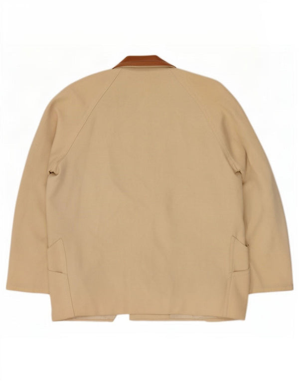 Max Mara Veste blazer croisée pour femme UK 12 Medium Off White