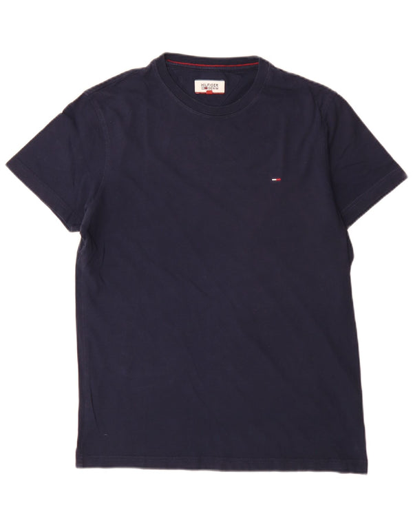 Tommy Hilfiger T-Shirt Regular Homme Petit Bleu Marine Coton