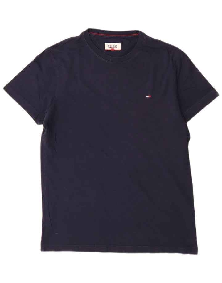 Tommy Hilfiger T-Shirt Regular Homme Petit Bleu Marine Coton
