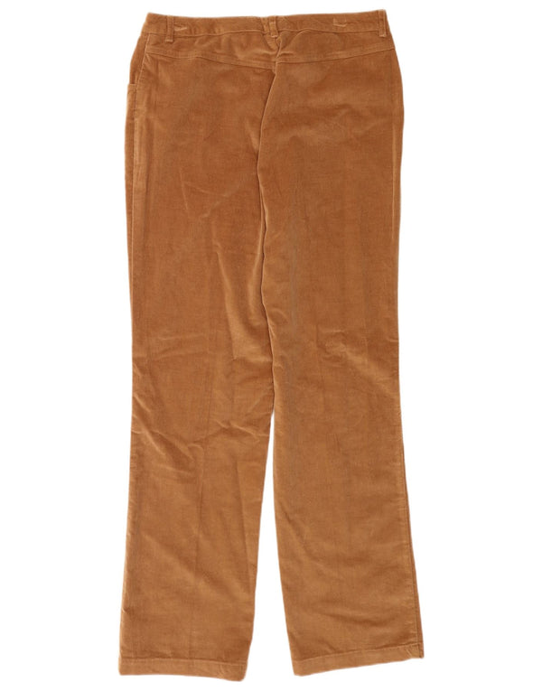 Brooks Brothers Pantalon droit en velours côtelé pour femme US 12 Large W32 L32 Beige