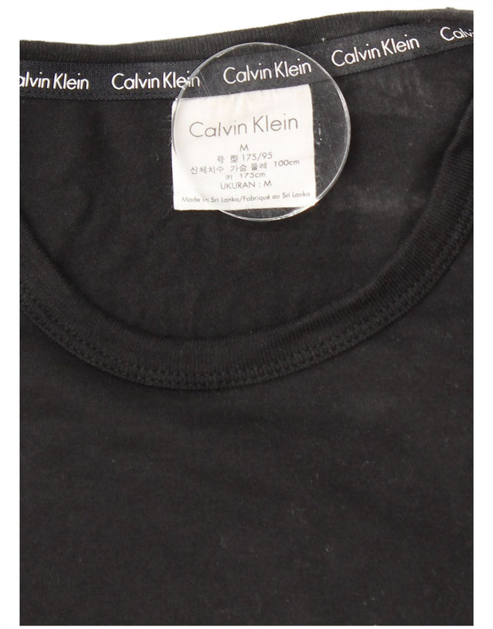 CALVIN KLEIN T-Shirt Graphique Homme Noir Moyen Coton