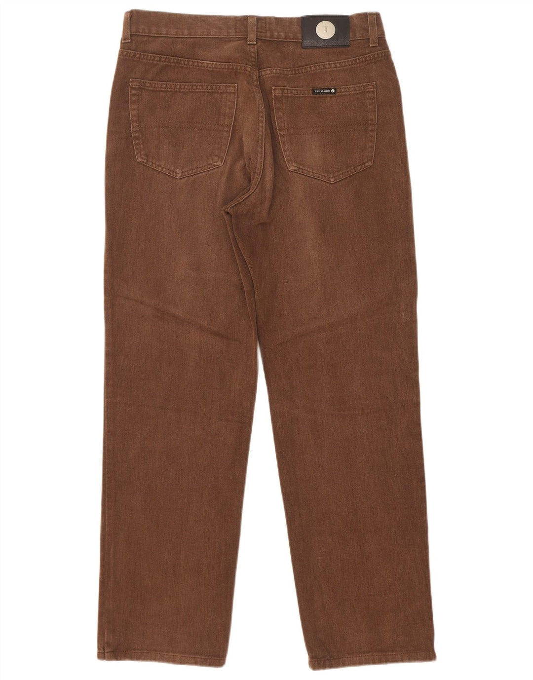 Trussardi Jean Droit W33 L30 Marron Coton Homme