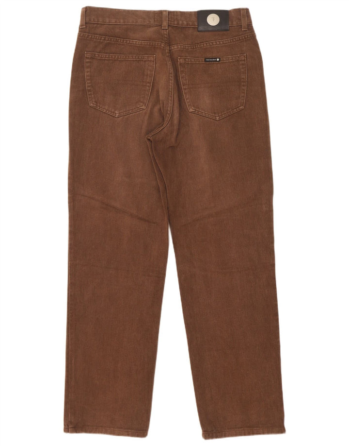 Trussardi Jean Droit W33 L30 Marron Coton Homme