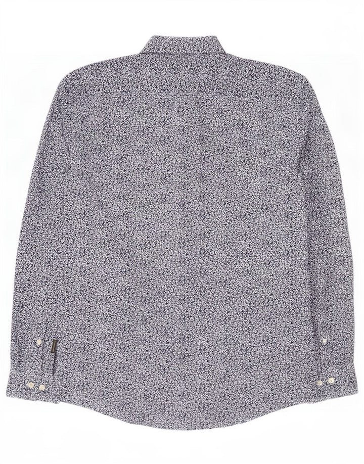 French Connection Chemise Homme Bleu Moyen Floral Coton
