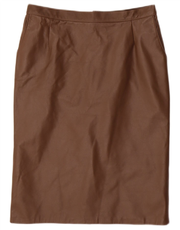 VINTAGE Jupe crayon midi femme W28 Marron moyen