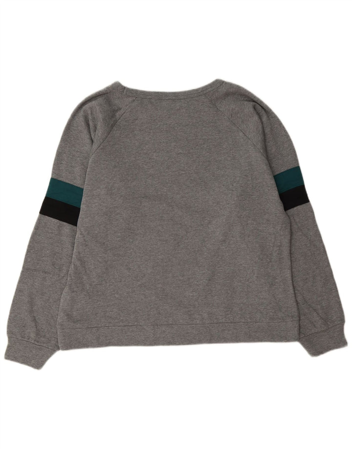NFL Femmes Philadelphia Eagles Sweatshirt Jumper UK 16 Grand Gris