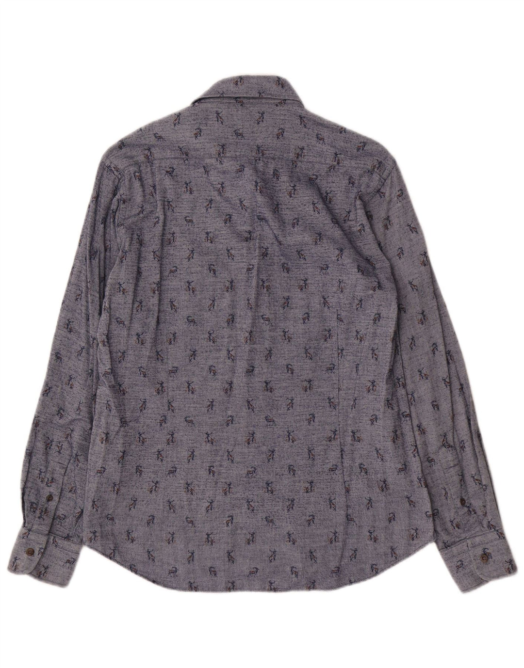 Paul & Shark Chemise à motif abstrait pour homme Taille 39 Coton bleu moyen