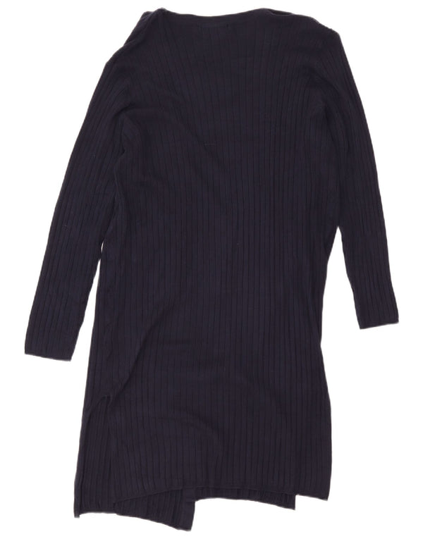 Marks & Spencer Pull cardigan long pour femme UK 12 Bleu marine moyen