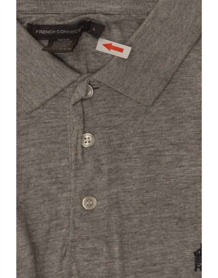 French Connection Polo Homme Grand Gris Coton