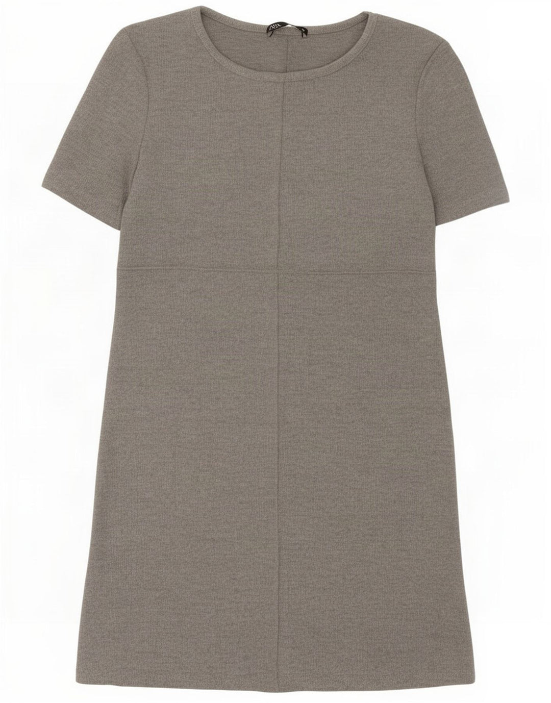 Zara Femme Robe Basique UK 8 Petit Gris Polyester