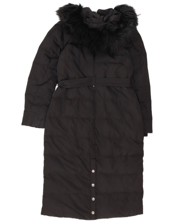 Phase Eight Manteau rembourré surdimensionné à capuche pour femme UK 12 Noir moyen