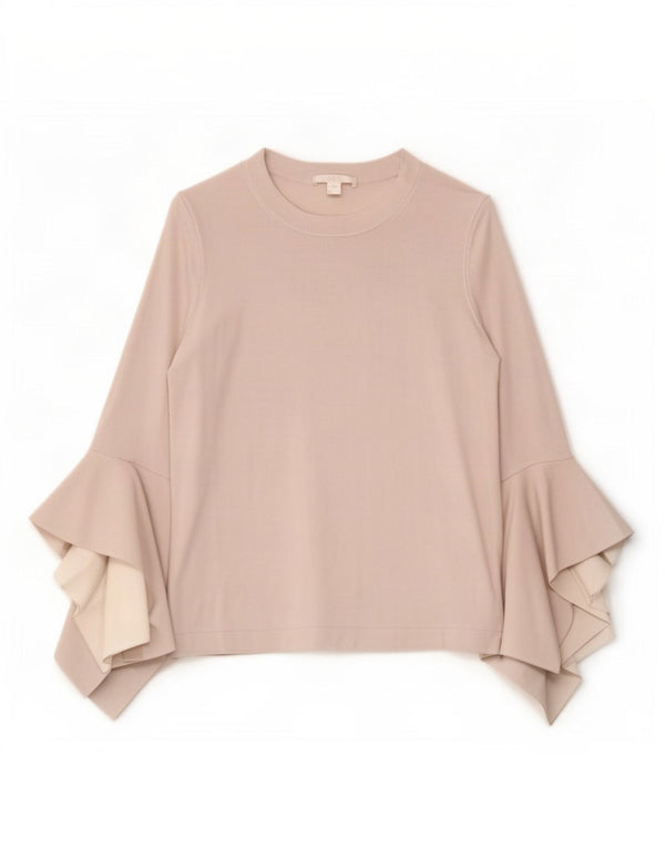 Cos Chemisier à manches longues coupe ample pour femme UK 6 XS Gris Viscose