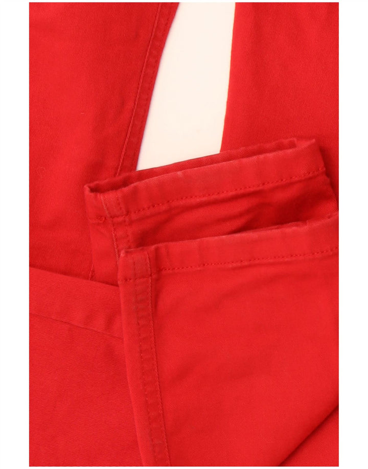 REISS Pantalon décontracté skinny pour femme UK 12 Medium W30 L32 Rouge Coton