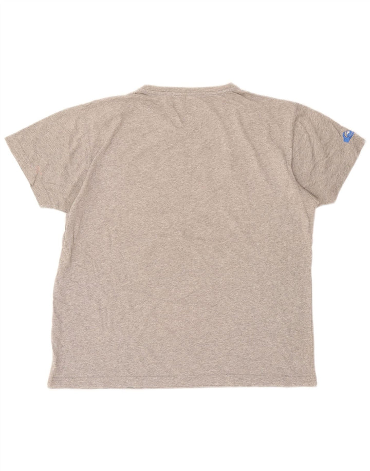 Quiksilver T-Shirt Regular Fit Graphique Homme Gris Moyen
