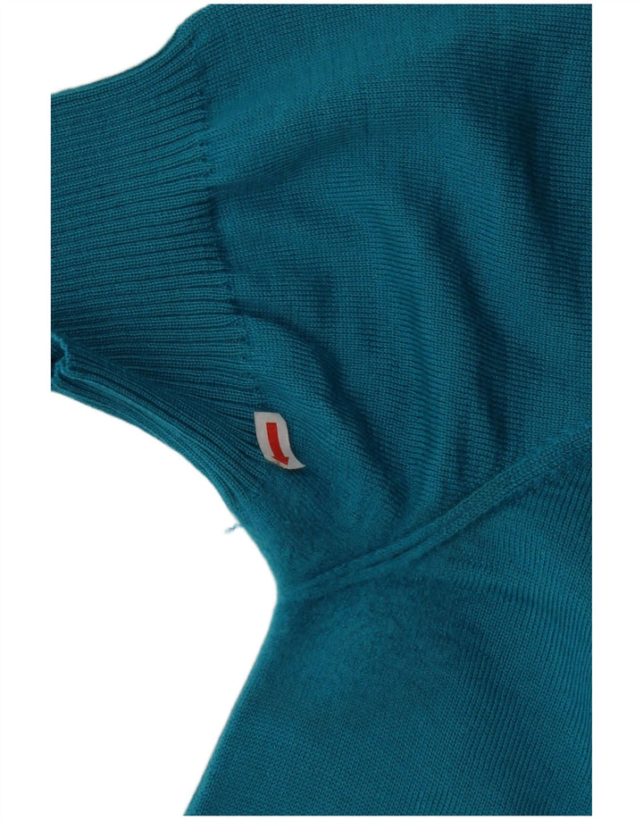 LUISA SPAGNOLI Pull à manches courtes et col bateau pour femme UK 18 XL Bleu