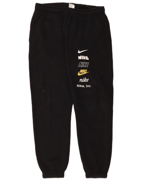 Nike Pantalon de survêtement graphique pour homme en coton noir Taille L