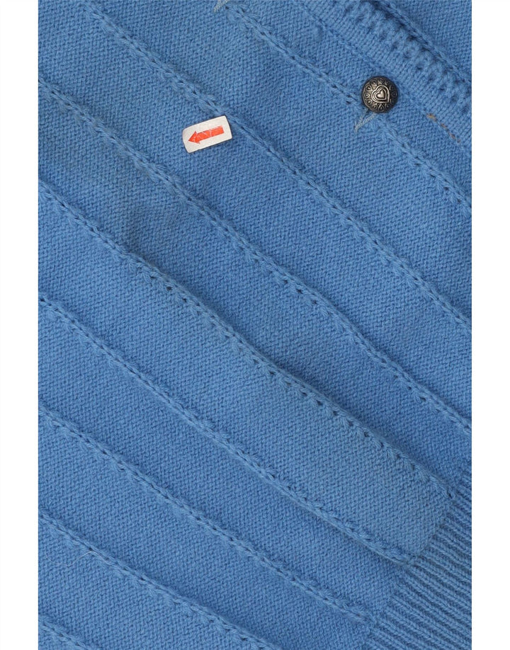 VINTAGE Womens Oversized Cardigan Sweater IT 50 XL Blue Acrylic Vintage Vintage and Second-Hand Vintage from Messina Hembry 