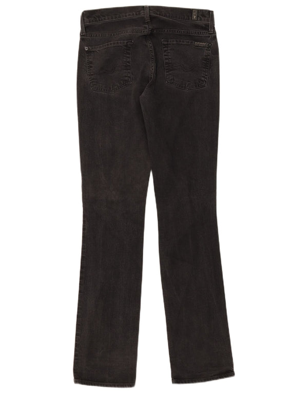 7 For All Mankind Jean Droit Femme W26 L31 Coton Noir
