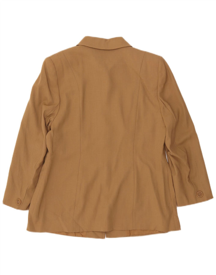 MARKS & SPENCER Veste Blazer 5 Boutons Femme UK 16 Grande Laine Beige