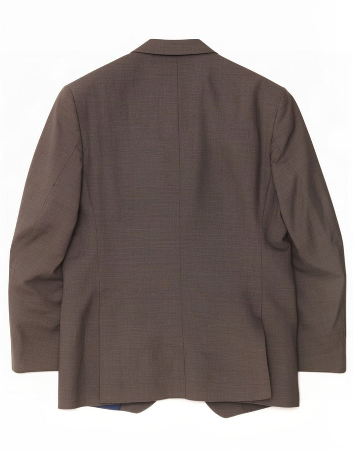 Marks & Spencer Veste blazer à 2 boutons pour homme Coupe ajustée UK 46 XL Laine grise
