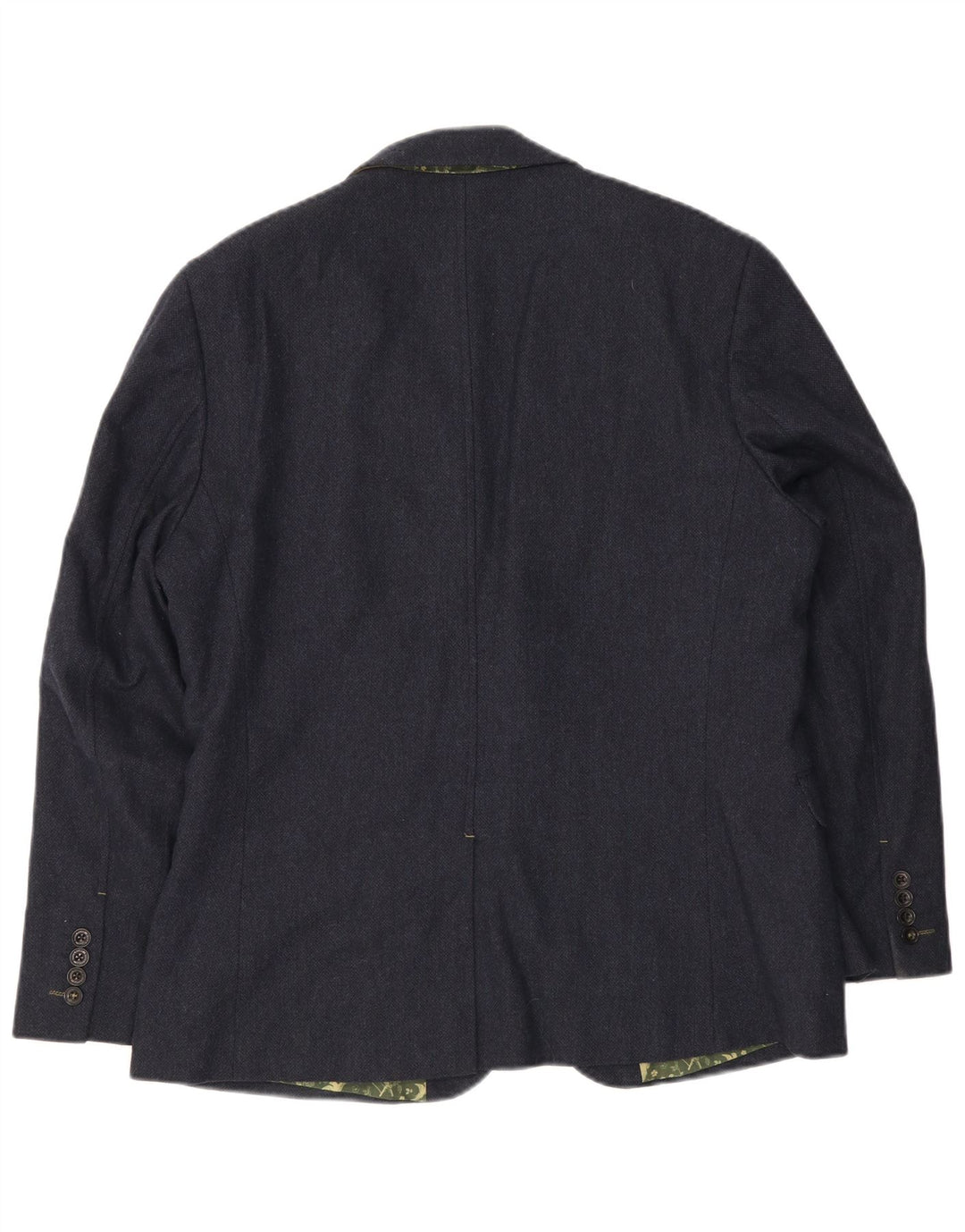 White Stuff Veste Blazer 2 Boutons Homme UK 42 XL Bleu Marine Laine
