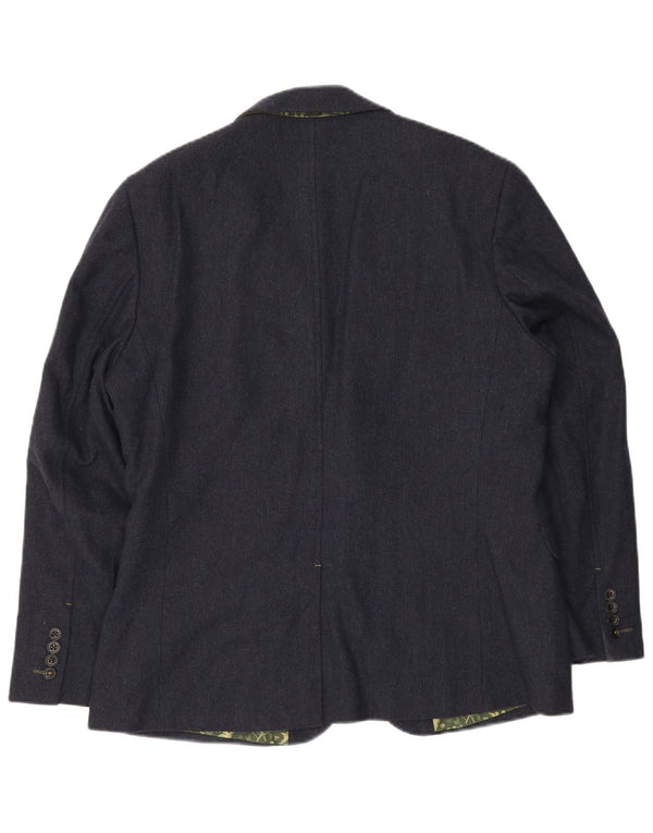 White Stuff Veste Blazer 2 Boutons Homme UK 42 XL Bleu Marine Laine