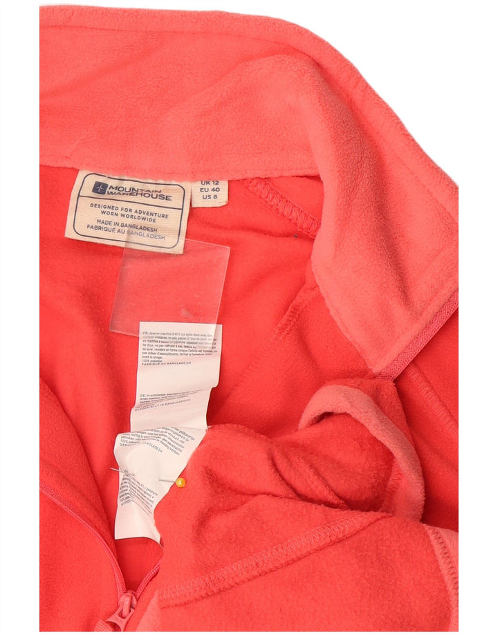 Mountain Warehouse Pull polaire à col zippé pour femme Orange moyen UK 12