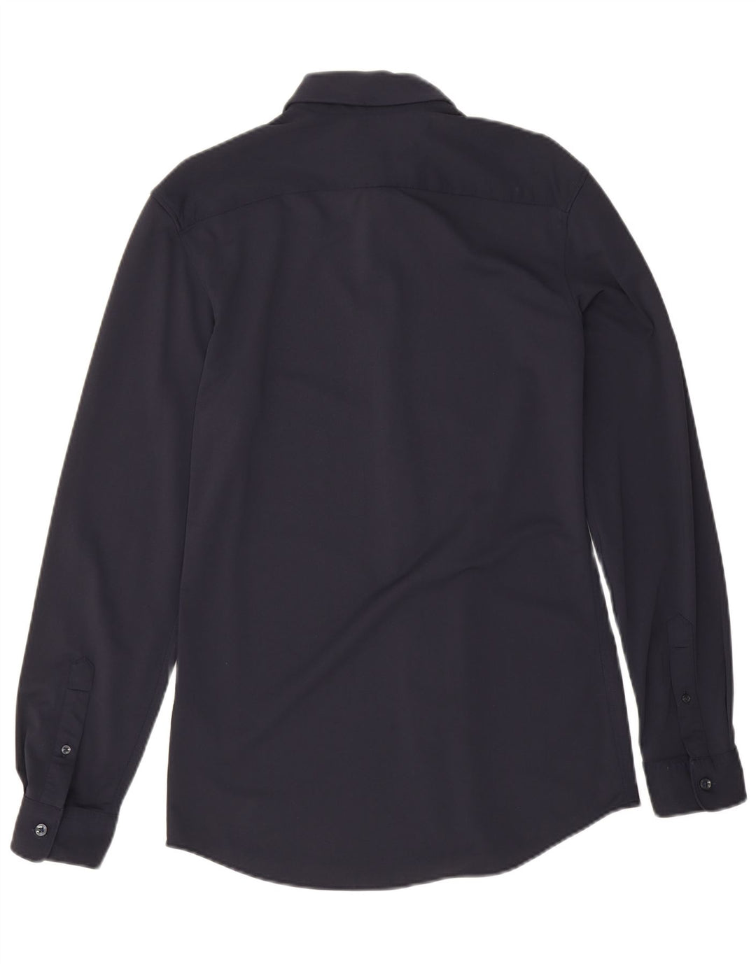 Zara Chemise Slim Fit Bleu Marine Moyen Polyamide